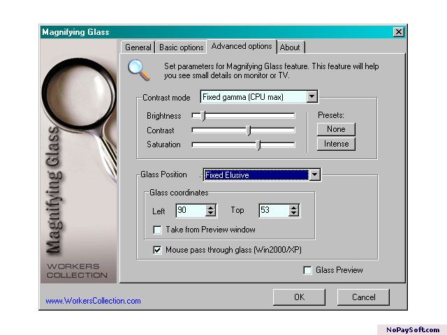 Magnifying Glass 1.0 program screenshot