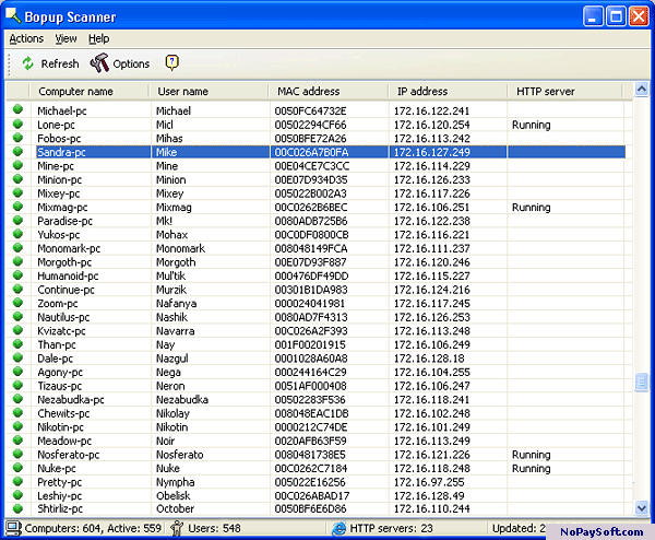 Bopup Scanner 2.0.4 program screenshot