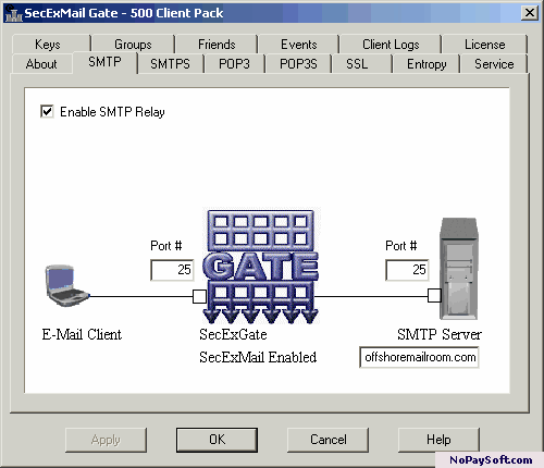SecExMail Gate 1.2 program screenshot