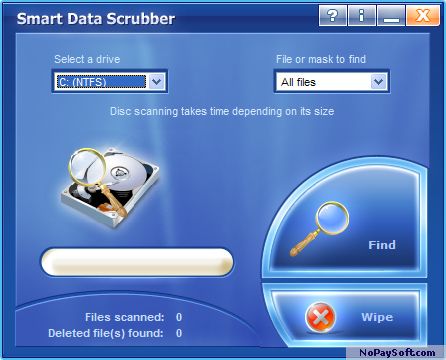 Smart Data Scrubber 3.3 program screenshot