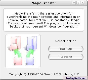 Magic Transfer 2.1 program screenshot