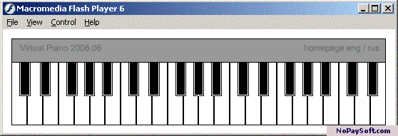 Virtual Piano 2006.06 program screenshot
