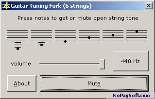 Guitar Tuning Fork 2006.07 program screenshot