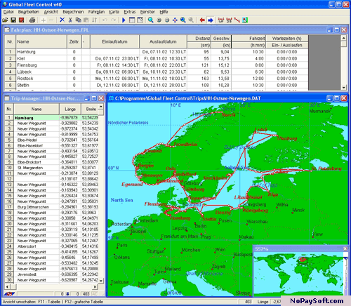 Global Fleet Control 40 program screenshot
