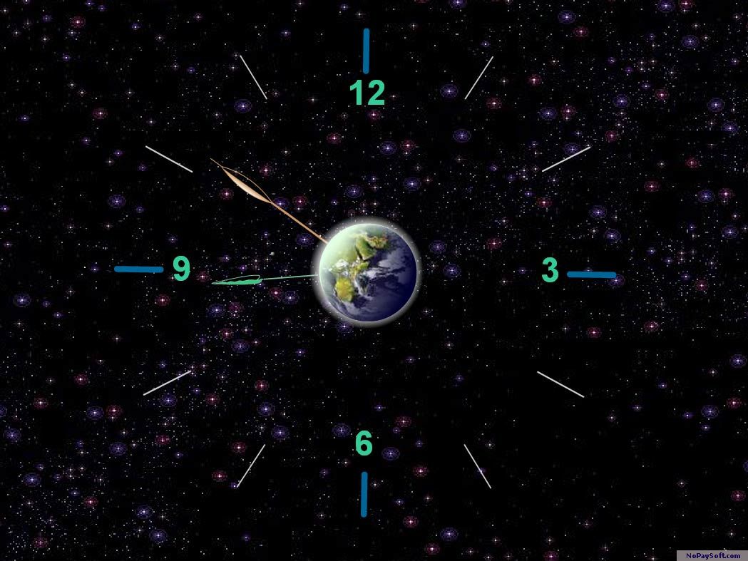 7art Earth Clock ScreenSaver 1.1 program screenshot
