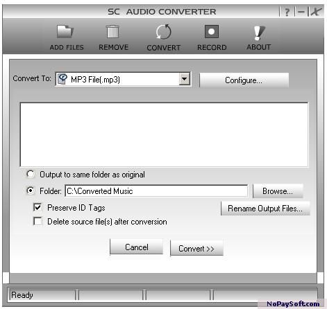 SC Free Video Converter 6.0.0.0 program screenshot